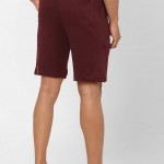 Men Maroon Slim Fit Pure Cotton Lounge Shorts